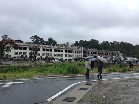 被災地を訪れた