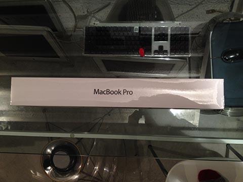 MacBookPro到着！