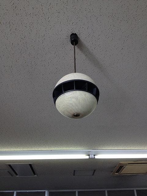 鴨池港の球形スピーカー